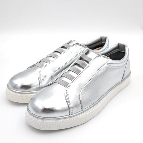 Reaction Kenneth Cole Shoes - Reaction Kenneth Cole Bonnie Metallic Slip-On Sneaker Women’s Size US9M EU40